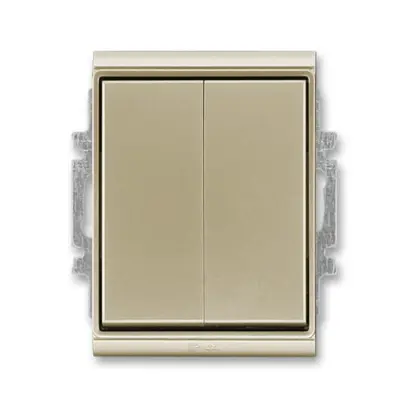 3558E-A05940 33  Přepínač sériový IP 44, zapuštěný, šampaňská